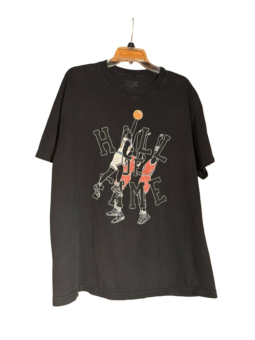 Hall of Fame 2nd Sucks Graphic Basketball Tee Size XL